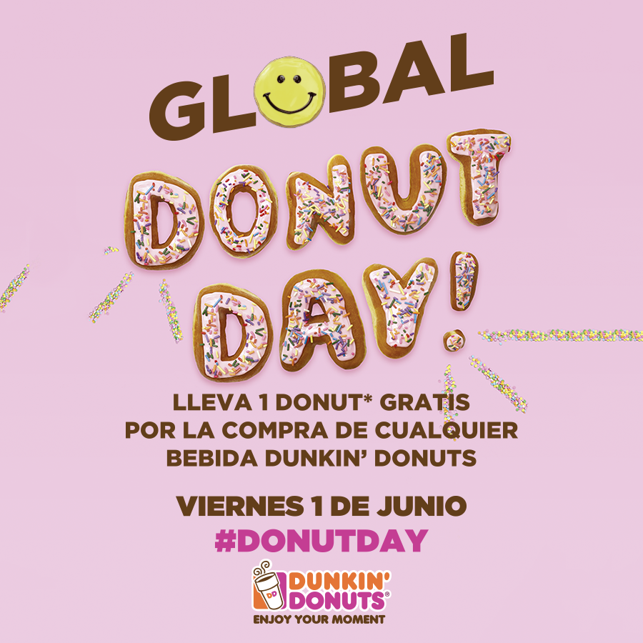 Dunkin’ Donuts celebra el Día de la Donut con donuts gratis